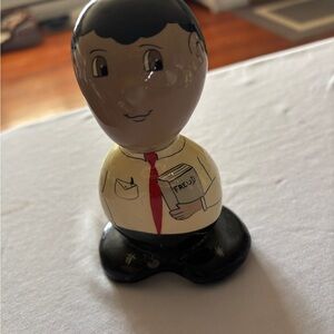 Vintage Rock Heads Figurines signed 1994 Freud, Worker, Locksmith Cast Stone